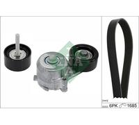 INA Jeu de courroies trapézoïdales à nervures Kit de courroies d'accessoire 529