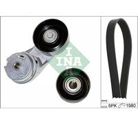 INA Jeu de courroies trapézoïdales à nervures Kit de courroies d'accessoire 529