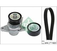 INA Jeu de courroies trapézoïdales à nervures Kit de courroies d'accessoire 529