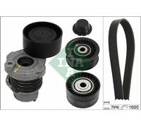 INA Jeu de courroies trapézoïdales à nervures Kit de courroies d'accessoire 529