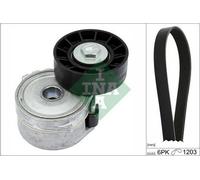 INA Jeu de courroies trapézoïdales à nervures Kit de courroies d'accessoire 529