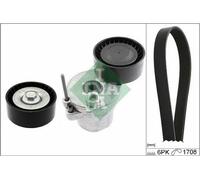 INA Jeu de courroies trapézoïdales à nervures Kit de courroies d'accessoire 529