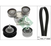 INA Jeu de courroies trapézoïdales à nervures Kit de courroies d'accessoire 529