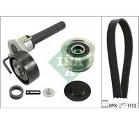 INA Jeu de courroies trapézoïdales à nervures Kit de courroies d'accessoire 529