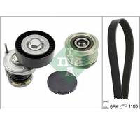 INA Jeu de courroies trapézoïdales à nervures Kit de courroies d'accessoire 529