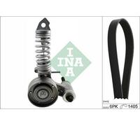 INA Jeu de courroies trapézoïdales à nervures Kit de courroies d'accessoire 529