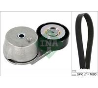 INA Jeu de courroies trapézoïdales à nervures Kit de courroies d'accessoire 529