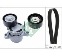 INA Jeu de courroies trapézoïdales à nervures Kit de courroies d'accessoire 65mm