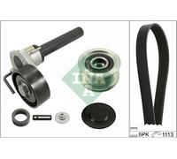 Kit de courroie multi-cannelée avec poulie débrayable 529 0514 20 INA pour VW
