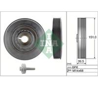 INA Kit poulie damper Poulie Damper 544 0090 20 pour RENAULT Scénic III (JZ0/1)