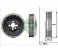 INA Poulie damper (vilebrequin) Poulie Damper 544 0065 10 pour VW POLO (9N) 48mm