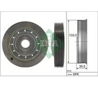 INA Poulie damper (vilebrequin) Poulie Damper 544 0091 10 36mm 134mm