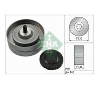 INA Poulie De Guidage Keilrippenriemen Pour VW Phaeton 4.2 V8 4motion Audi