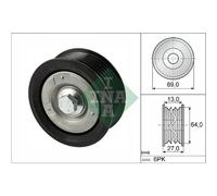 INA Poulie De Guidage Pour Ford Transit Custom Kasten