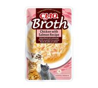 INABA Ciao Broth – Friandise humide pour chat, poulet & saumon – 1 x 40 g