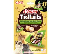 INABA Cat Churu Petits morceaux - Poulet au bouillon dashi 8x12g