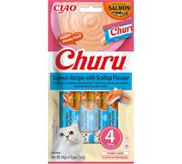 Inaba Cat Churu Saumon Saveur Coquille Saint Jacques 4 Tubes