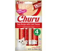 Inaba Cat Churu Thon Saveur Crabe 4 Pièces