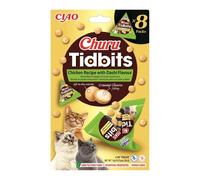 INABA Churu Tidbits Friandises pour Chats à Base d'ingrédients de Haute qualité, Riches en humidité et en protéines, Faibles en Calories, sans céréales ni Sucre ajouté 96g