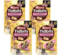 INABA Cat Churu Tidbits - Thon et Saumon 4x(8x12g)
