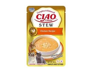 INABA Cat Ciao Entrée Stew - ragoût crémeux pour chat au goût de poulet, 40 g