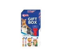 INABA Cat Ciao Giftbox - Cadeau de Noël pour votre chat 13 snacks + cuillère
