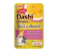 INABA Cat Dashi Delights Silky Broth Poulet et saumon 40g