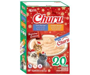 INABA Cat HOLIDAY BOX Set de friandises de Noël pour chats