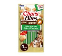 INABA Churu Bites Joint Support, Friandises au Poulet et Thon, 4 x 12g | Bouchées avec Glucosamine pour Mobilité Articulaire, Joint Care Chien, Centre Crémeux, Entraînement & Récompense, Dog Treats