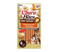 INABA Churu Bites Joint Support, Friandises pour Chiens au Poulet, 4 x 12g | Bouchées avec Glucosamine pour Mobilité Articulaire, Joint Care Chien, Centre Crémeux, Entraînement & Récompense, Dog Treats