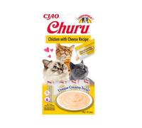 INABA Churu Cat - Friandise crémeuse au poulet et au fromage pour chats - 56 g