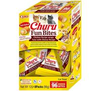 INABA Churu Cat Fun Bites Poulet avec Thon et Fromage 8x12g wraps au poulet, au thon et au fromage pour chat