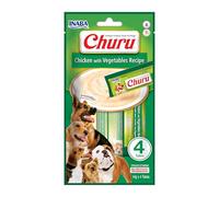Inaba, Churu Dog Snack Puree Chicken with Vegetables 4 x 14 g