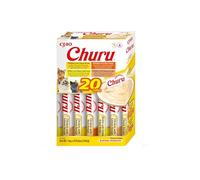 INABA Churu, Friandises pour Chats, Multipack Boeuf et Poulet, 20x14g | Délicieux Snacks à Lécher pour Félins, Texture Crémeuse et Onctueuse, Ingrédients Premium, Faible en Calories, Forte Humidité