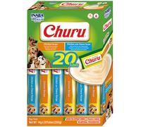 INABA Churu Friandises pour chien - Pack 2 saveurs de poulet - 20 pièces