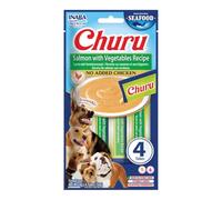 INABA Churu Friandises pour Chiens à Base d'ingrédients de Haute qualité, Riches en humidité et en protéines, Faibles en Calories, sans céréales ni Sucre ajouté 56g (Paquets de 1)
