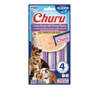 INABA Churu Friandises pour Chiens à Base d'ingrédients de Haute qualité, Riches en humidité et en protéines, Faibles en Calories, sans céréales ni Sucre ajouté 56g (Paquets de 1)