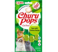 INABA Churu Pops Cat Treat Collation humide avec du poulet et du thon 4x15g