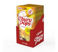 INABA Churu Pops - Friandise pour Chat en Stick Gelée au Poulet - Texture Douce et Moelleuse - 48 Tubes x 15g