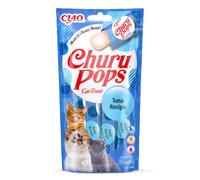 INABA Churu Pops, Friandise pour Chat, Stick Liquide, Gelée au Thon, 4x15g