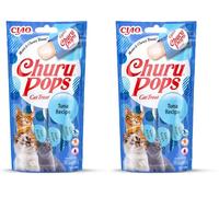 INABA Churu Pops - Friandises à Main pour Chats - Délicieux, Savoureux Snacks pour Chats - Thon (Lot de 2)