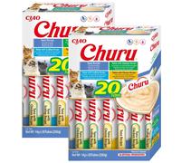 INABA Churu pour chats - à mélanger avec du thon 2X(20x14g)