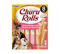 INABA Churu Rolls Aliment humide pour chiens Poulet & Saumon 8x12 g