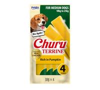 INABA Churu Terrine, Friandises pour Chiens à Mâcher, Citrouille, 4 x 30g | Snack pour Chiens Taille Moyenne 10-25 kg, Stick Humide pour Mastication, Tendre Texture, Sans Dégâts, Récompense, Dog Treats