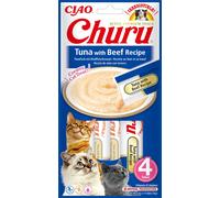 Inaba Churu Tuna With Beef Recipe - Cat Treats - 4x14 G