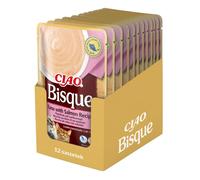 INABA CIAO Bisque de thon et saumon pour chats 12x40g