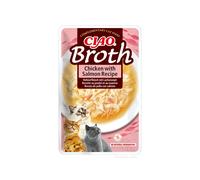 INABA Ciao Broth – Friandise humide pour chat, poulet & saumon – 1 x 40 g
