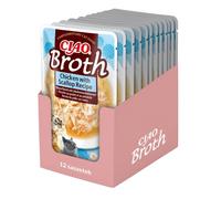 INABA CIAO Bouillon Bouillon de poulet et de coquilles Saint-Jacques pour chats 12x40g