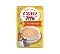 INABA Ciao Entrée Stew, Nourriture Humide pour Chats, Poulet, 1x40g | Ragoût Crémeux, Repas Complet et Équilibré pour Chats Adultes, à Base d’Ingrédients Naturels Premium, Haute Humidité
