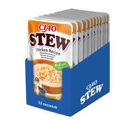 INABA CIAO Plat de poulet à l'étouffée 12 x 40g